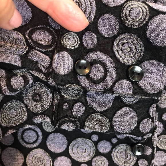 New York & Company Long Sleeve Button Down Blouse Size L - Picture 4 of 7